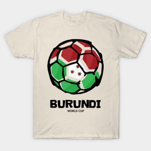 Burundi Football Country Flag T-Shirt